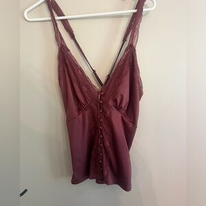 Red by bke lace tank top